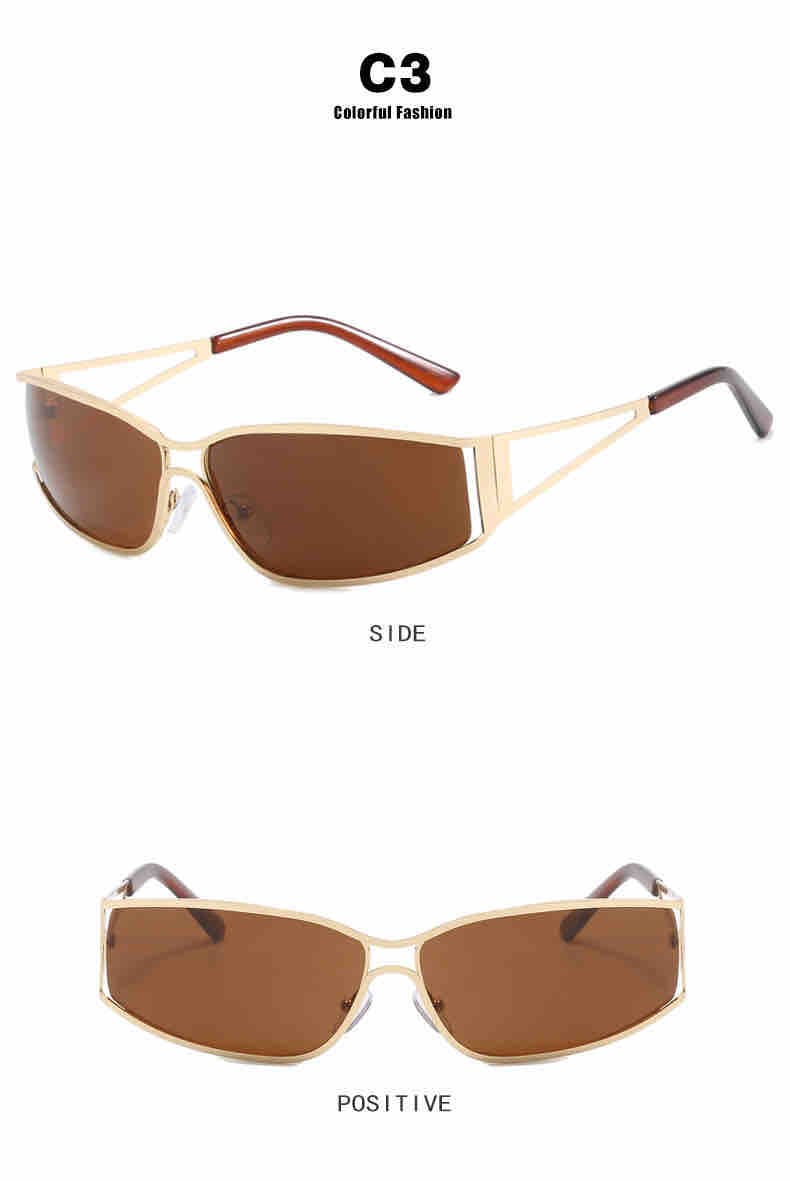 Side cutout retro glasses - Image 5