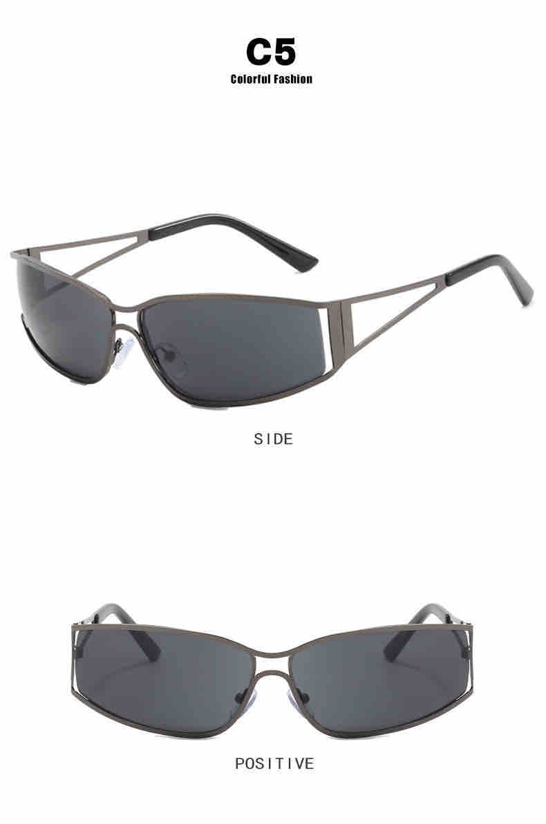 Side cutout retro glasses - Image 3