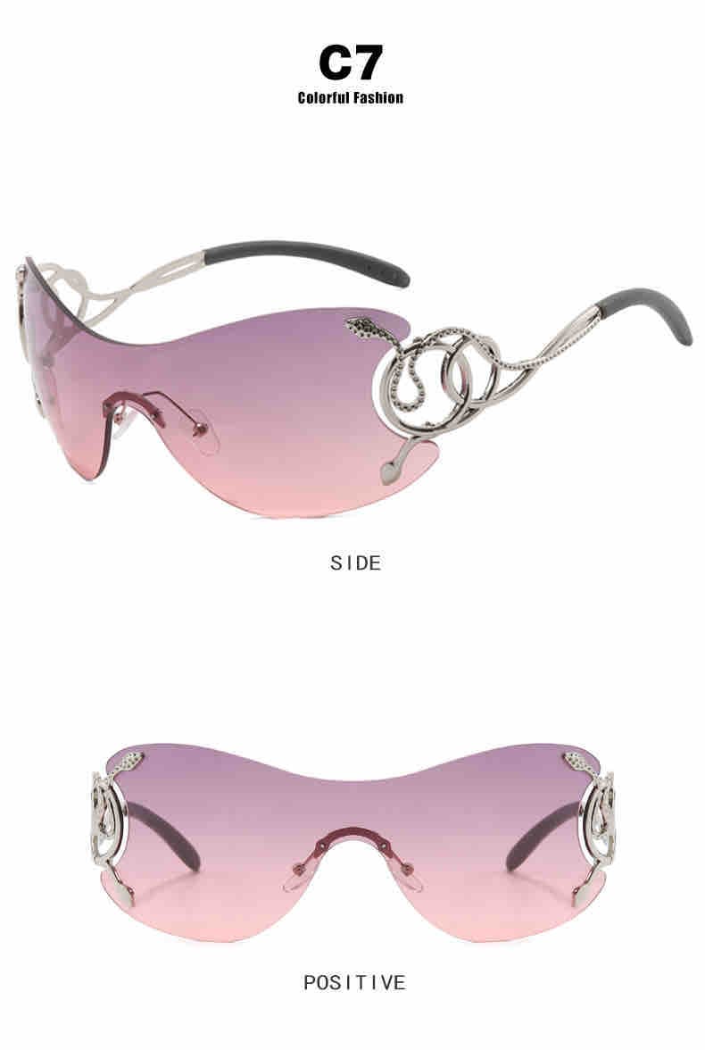 Serpent hand y2k glasses  - Image 7