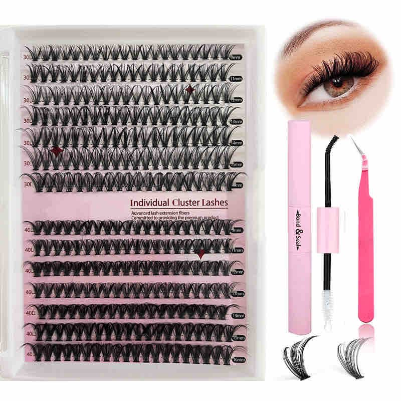 Cluster lash set