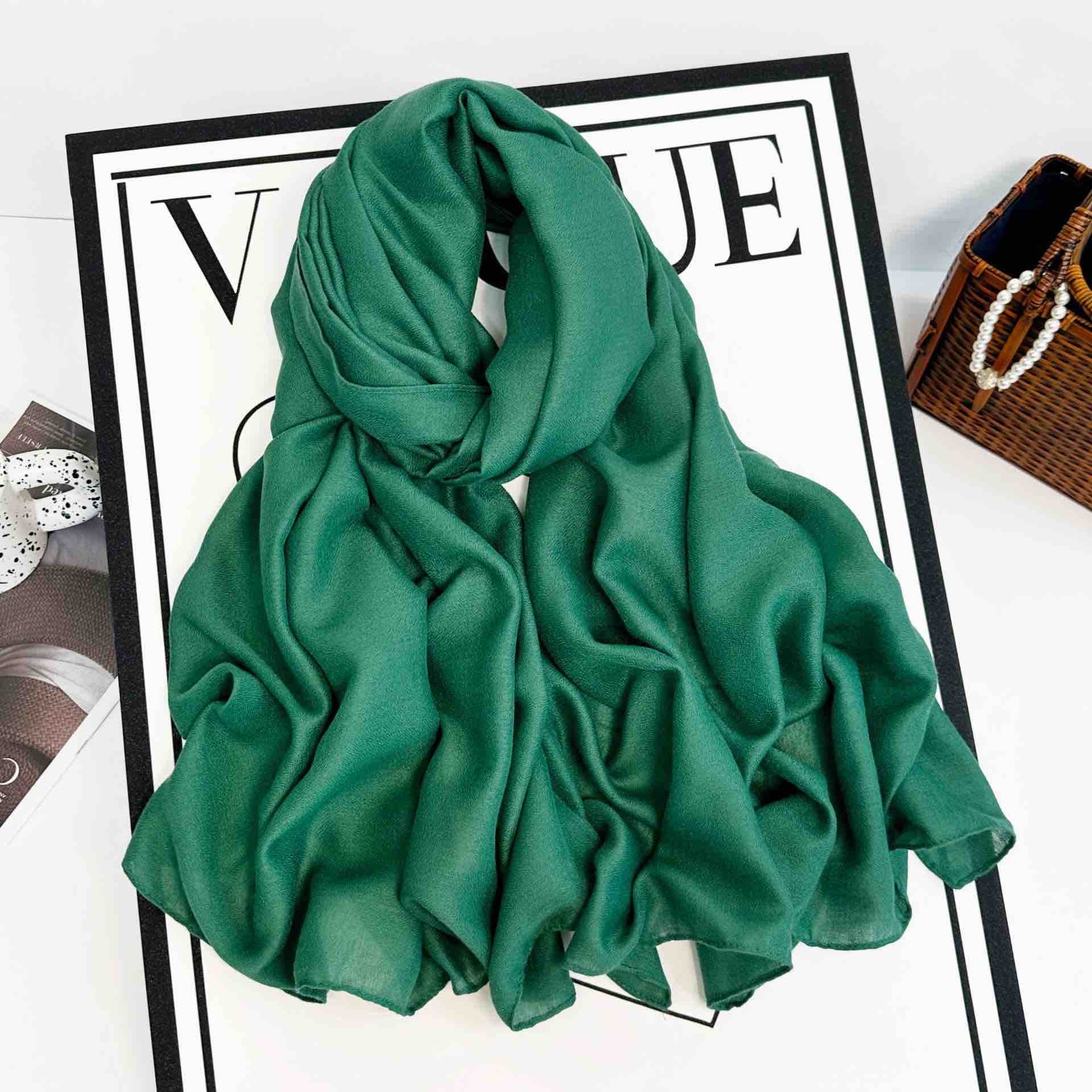 Plain linen  scarf - Image 3