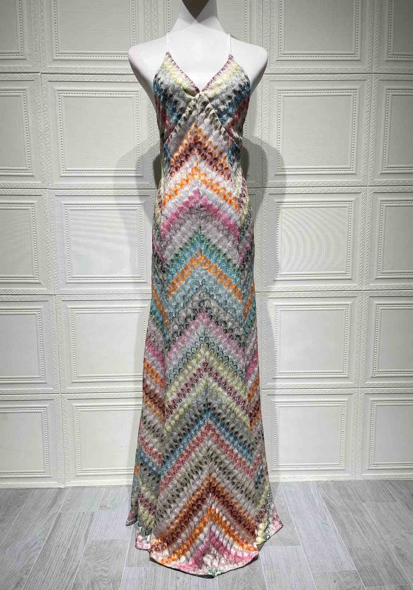 Patchwork long dress - Image 4