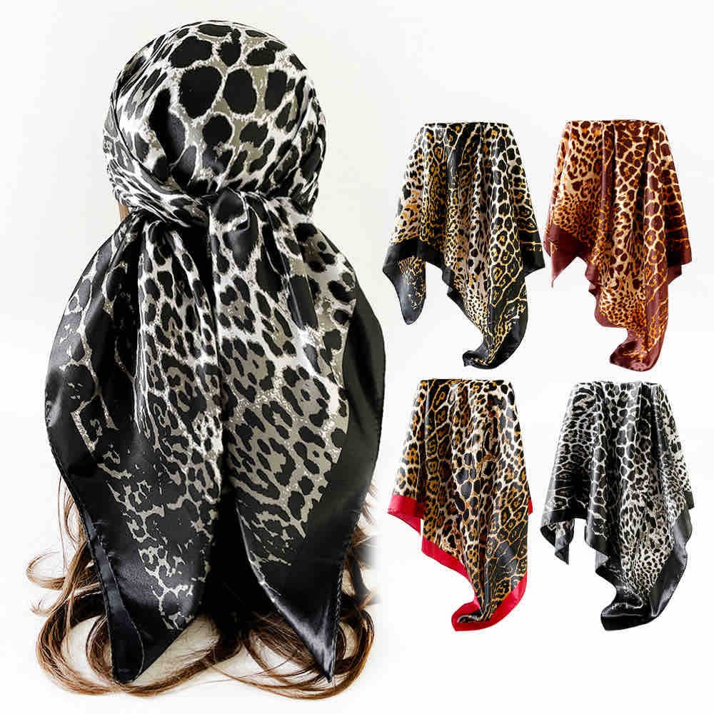 Large cheetah print scarf